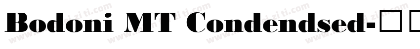 Bodoni MT Condendsed字体转换